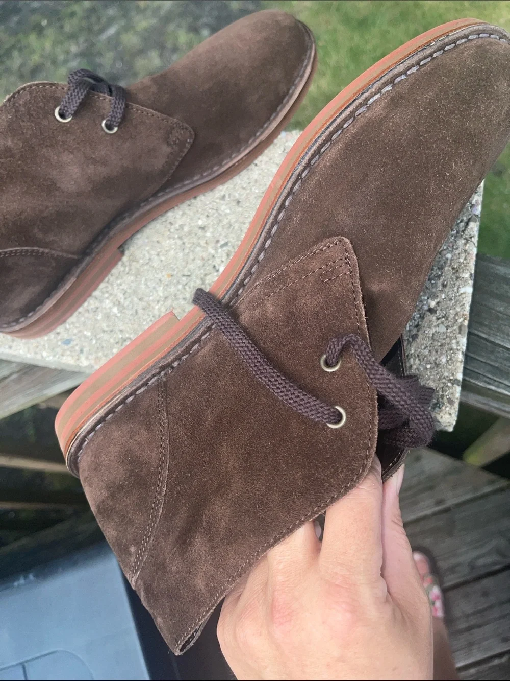 Men's Brown Suede ankle Boots - Sleek Lace-Up